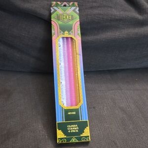 LAST ONE WICKED Glinda Straws 4-Pack - 40oz